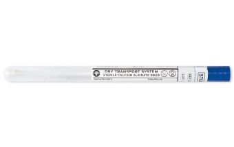Calgiswab 6" Sterile Standard Calcium Alginate Swab w/ Plastic Handle & Tube 