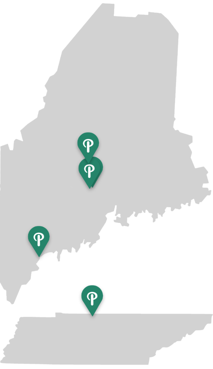 Puritan Locations in ME & TN